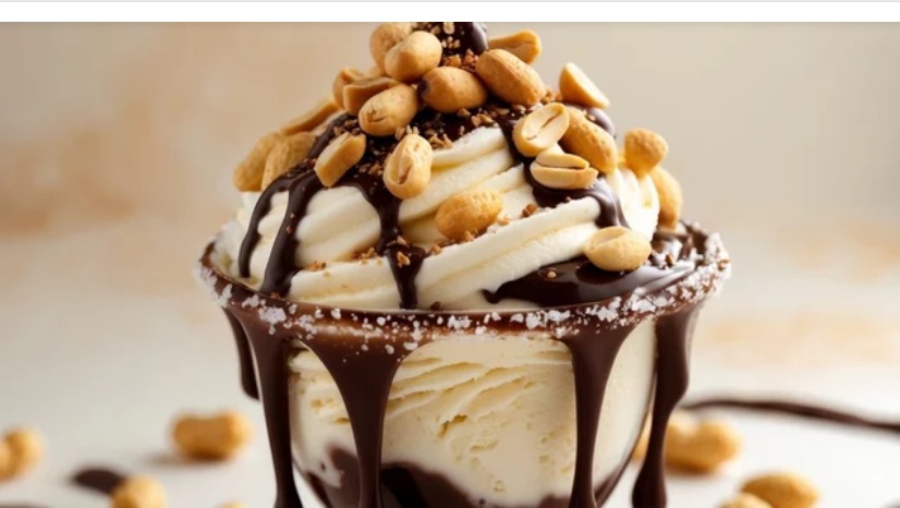 with ice-cream